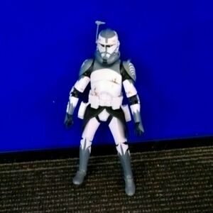 Starwars black series general Wolfe Action Figure with Blue and White Armor